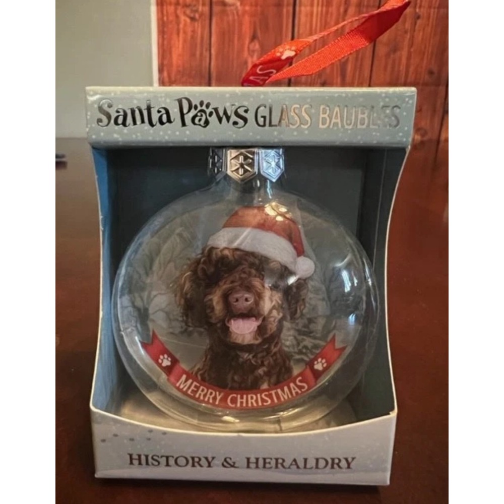 dog  Labradoodle Ornament Santa Paws Bauble‎ History & Heraldry Christmas